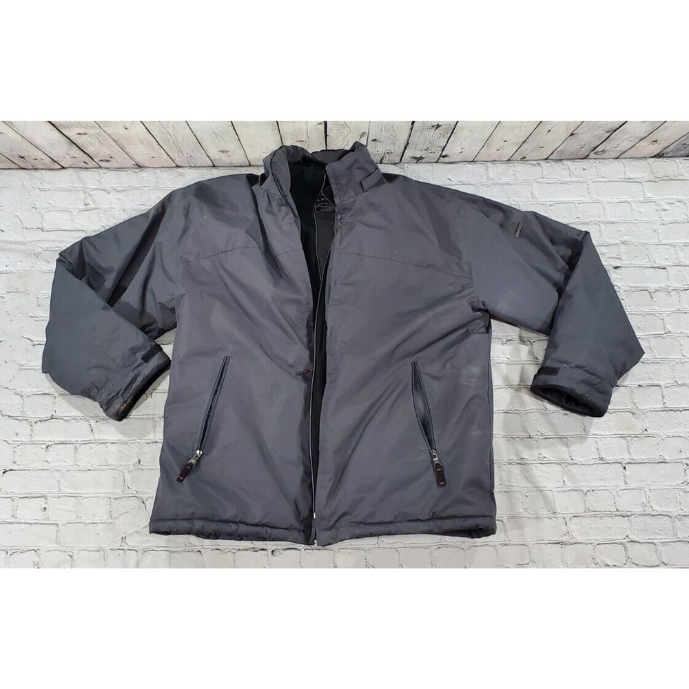 J Whistler Peak Heavyweight Winter Snow Ski Jacket Lined Black MENS SIZE 3XL